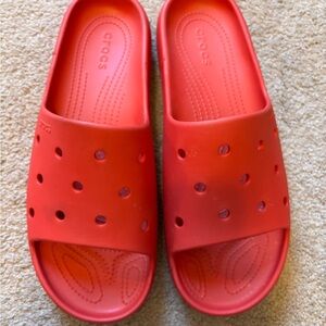 CROCS Bold Red Slide Sandals